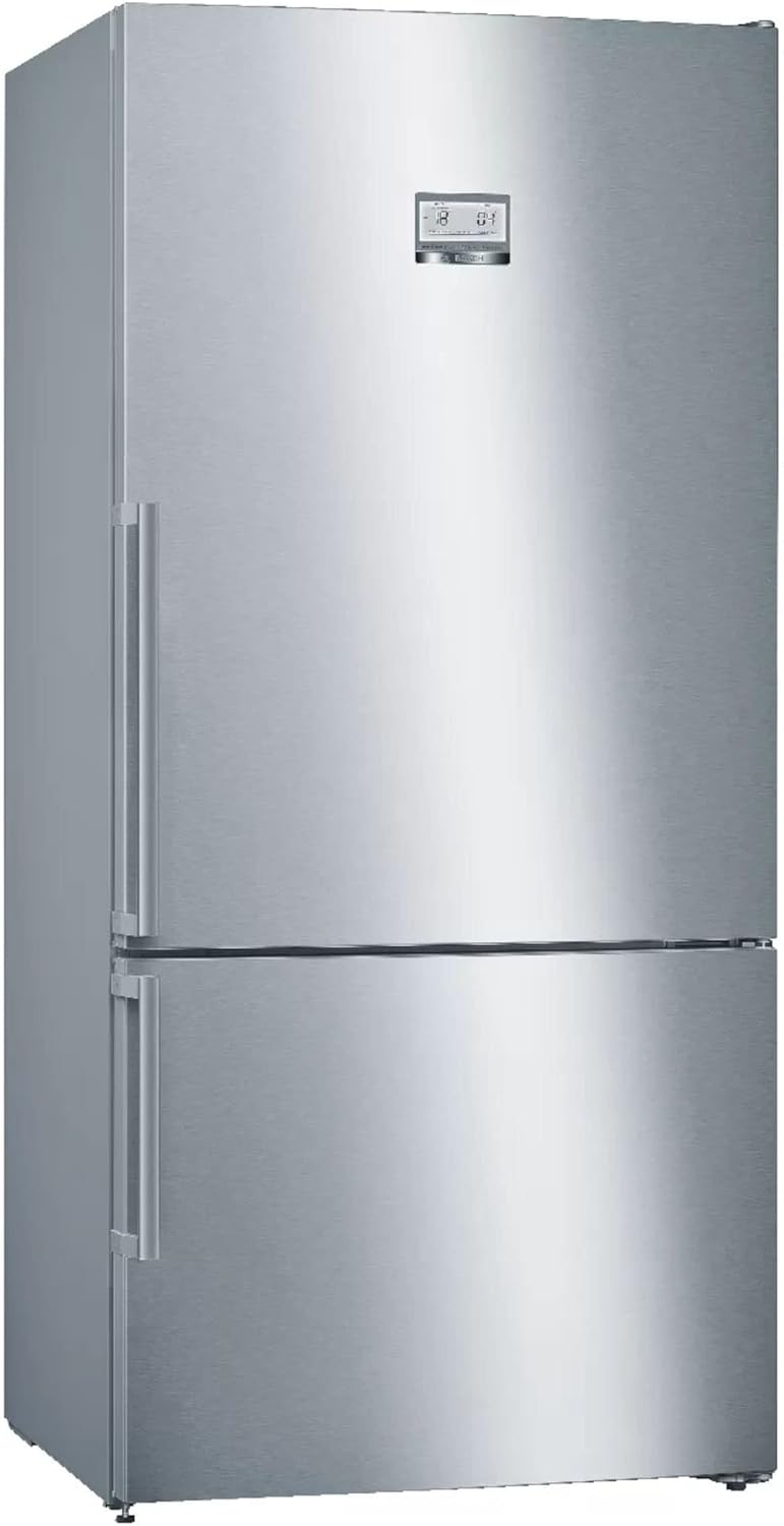 Elettrodomestici KGN86AIDP Serie 6, Frigo-congelatore combinato da libero posizionamento, 186 x 86 cm, inox-easyclean