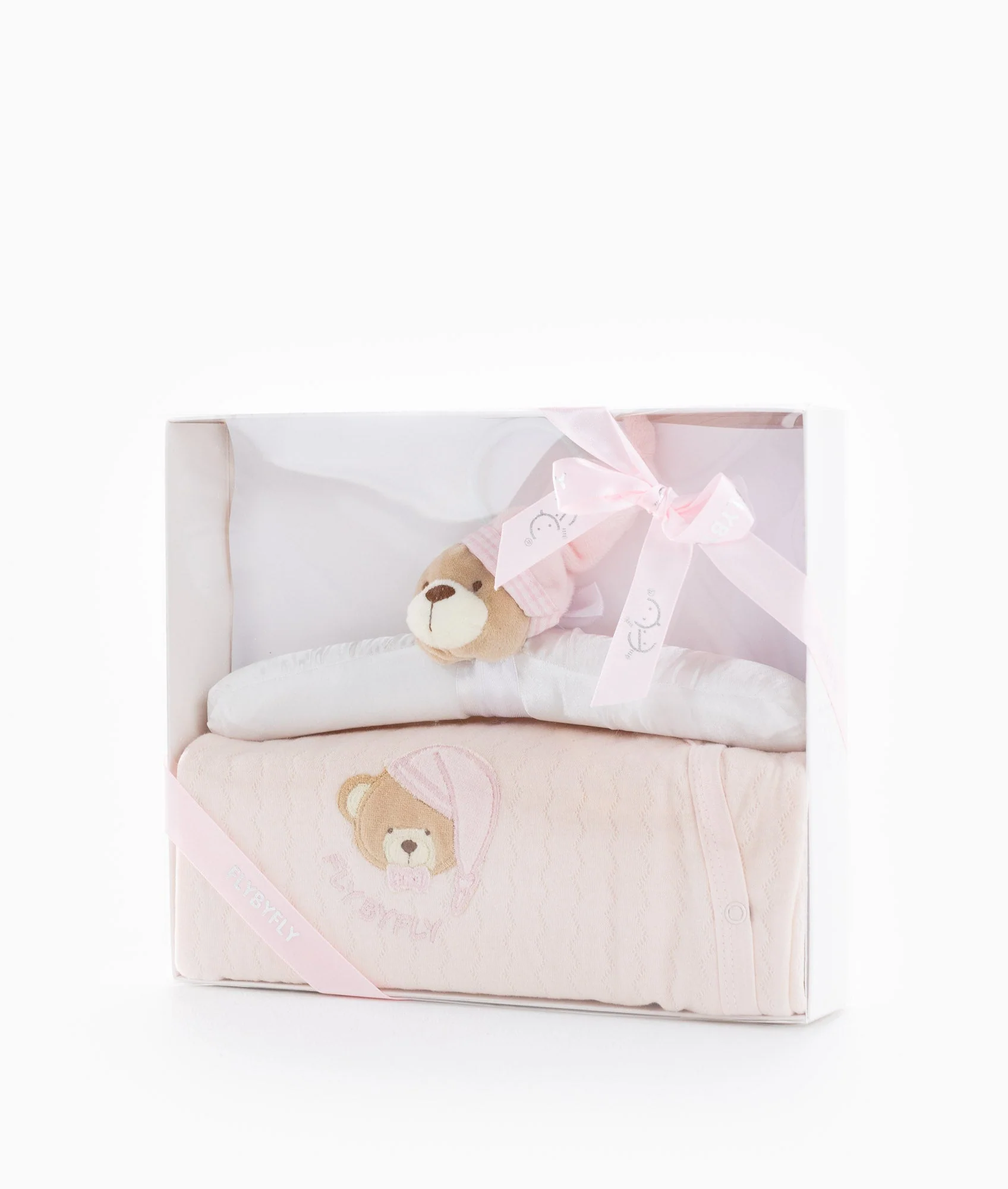 Cotton Jumpsuit & Hanger Set | Pink