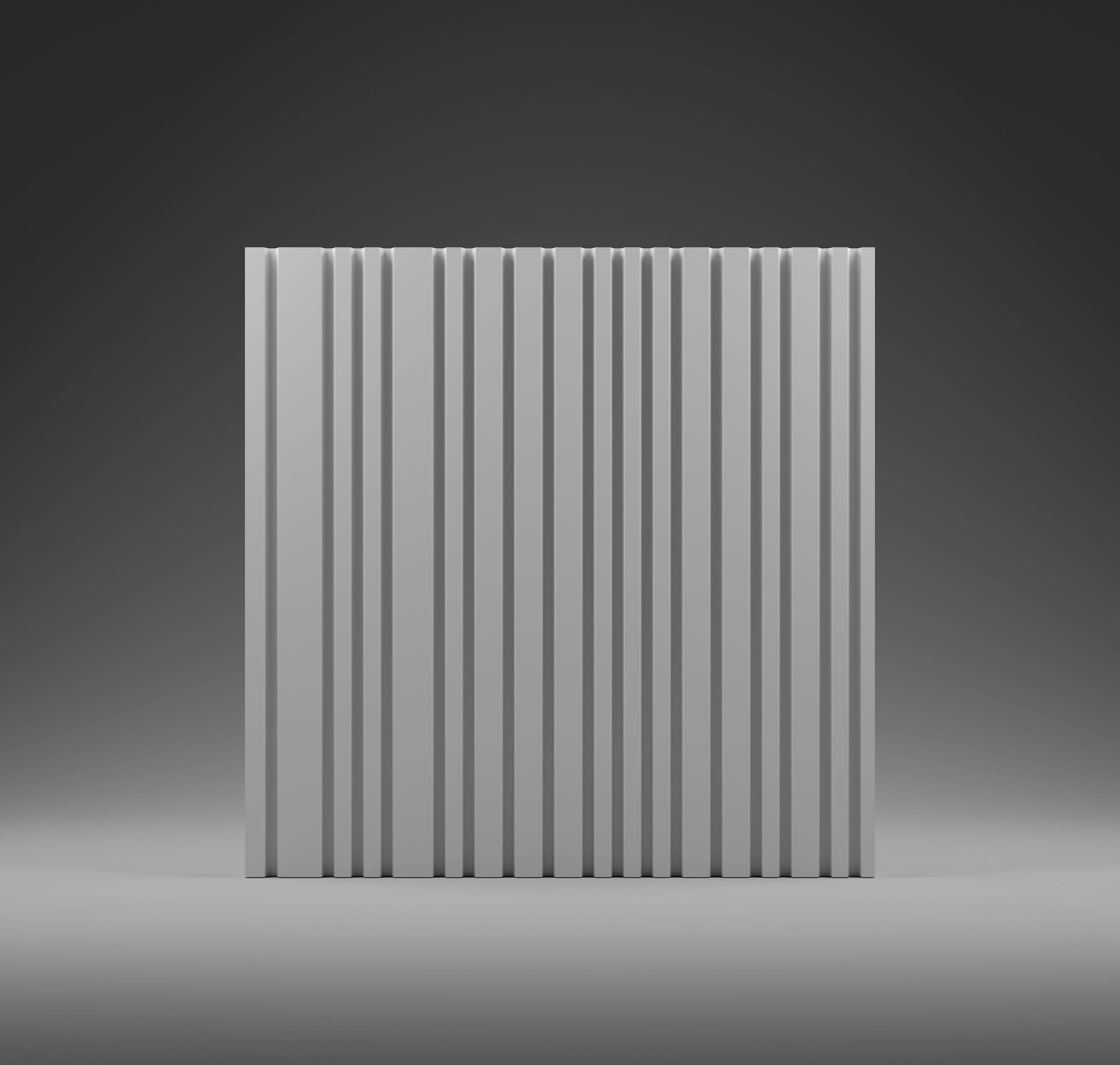 GYPSUM 3D WALL PANEL | CASCADE + LED 0114