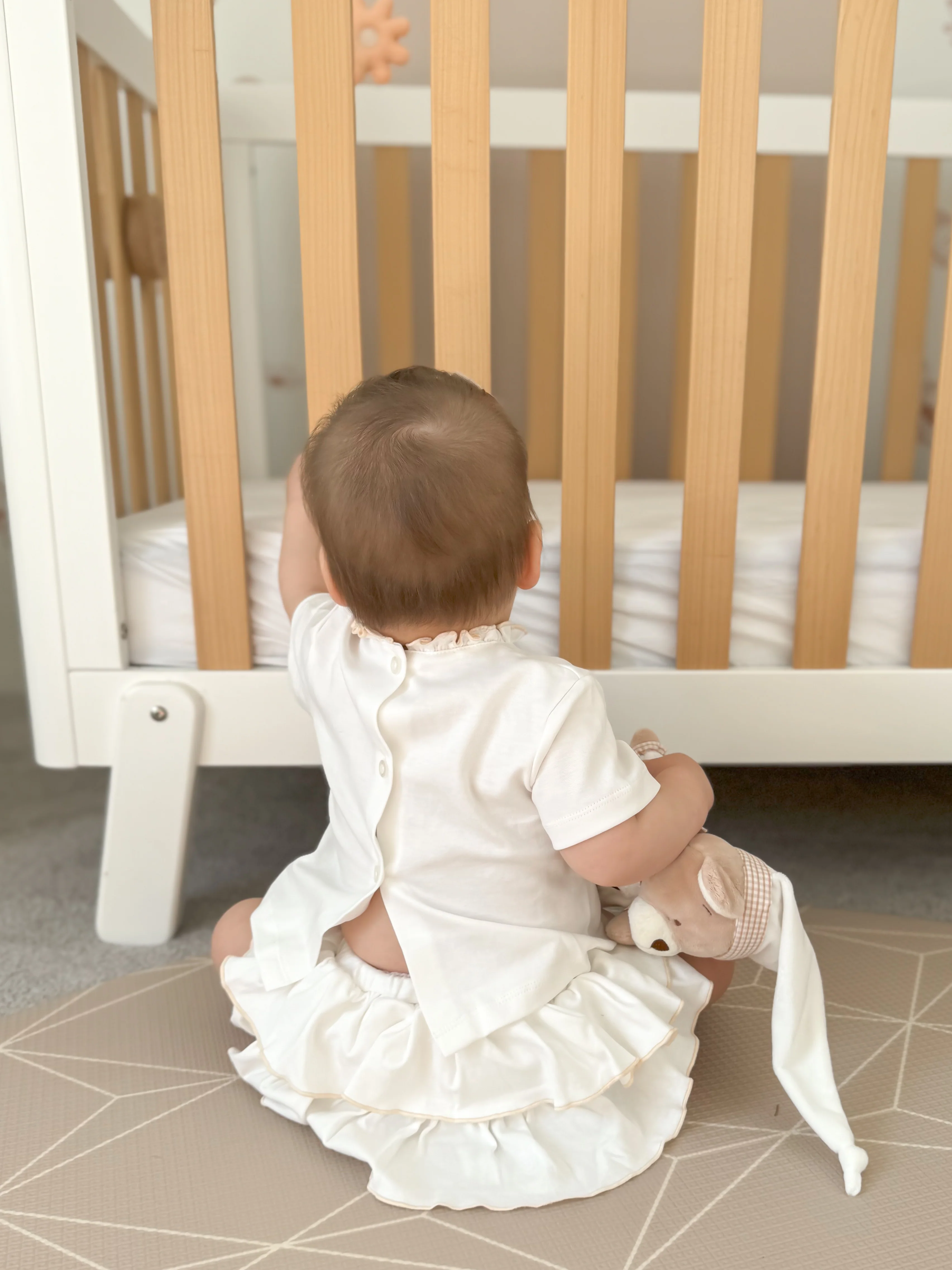 2pc Short & T-Shirt Set | White & Beige