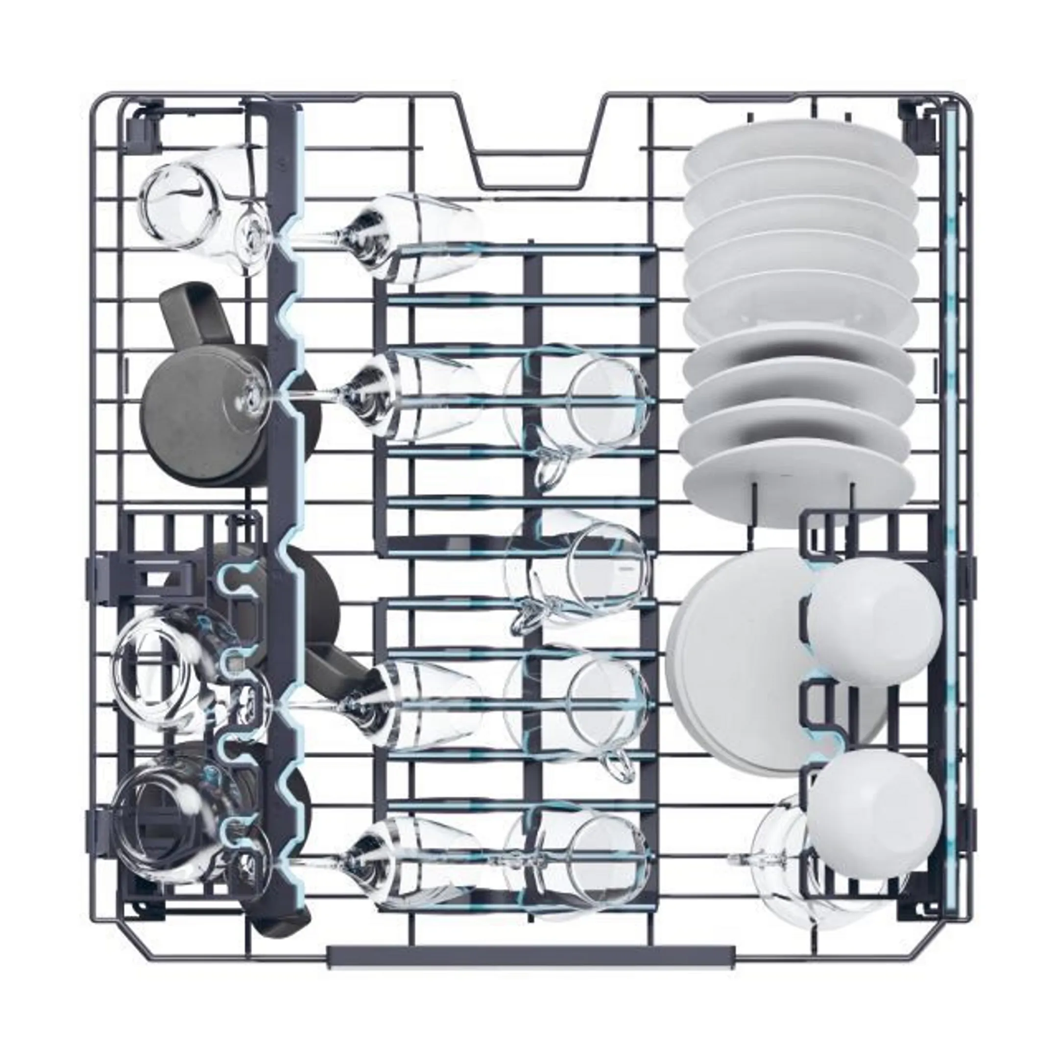 Haier Inbouw vaatwasser XS 4A4M4PB H-Spray Arm Shine