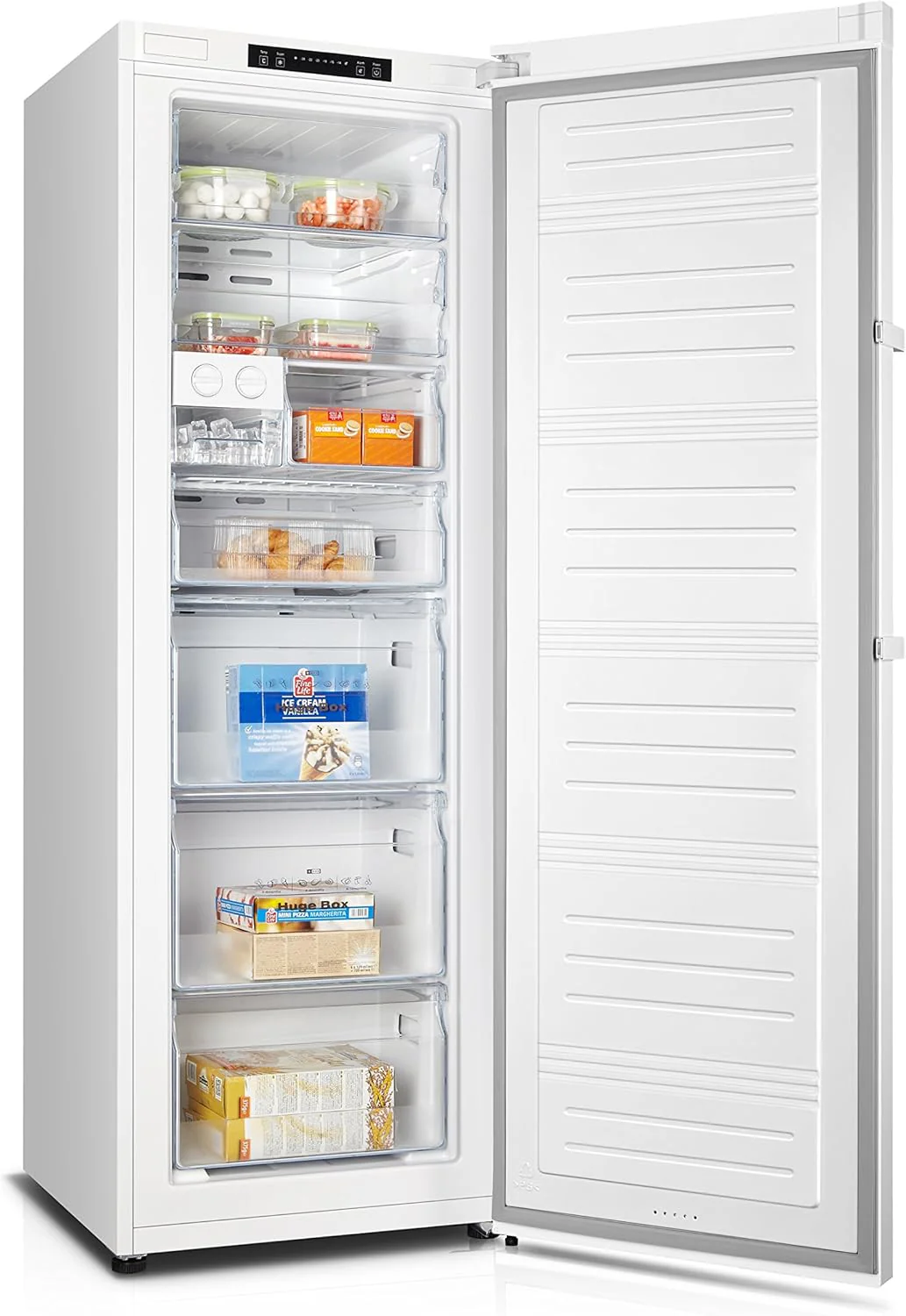 Hisense FV191N4AW2 Congelatore verticale/ Total No Frost/ Super Freeze/ Allarme porta/ Multiflow 360°/ BigBox/ 143,4 cm/ Congelatore 147 l/ 41 dB/ 205 kWh/Bianco