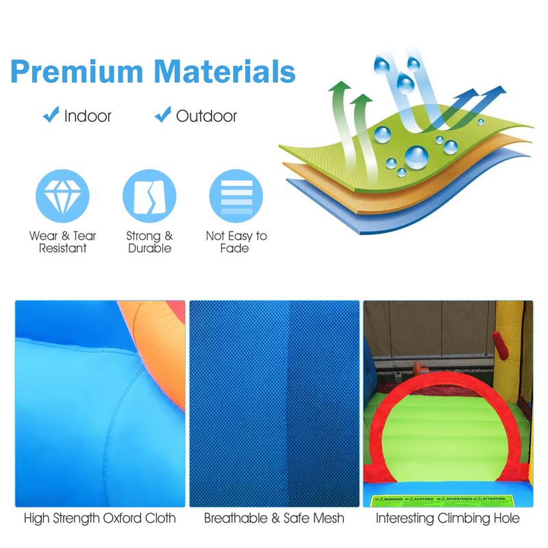 Eletriclife Kid Inflatable Bounce House Water Slide Castle with Blower