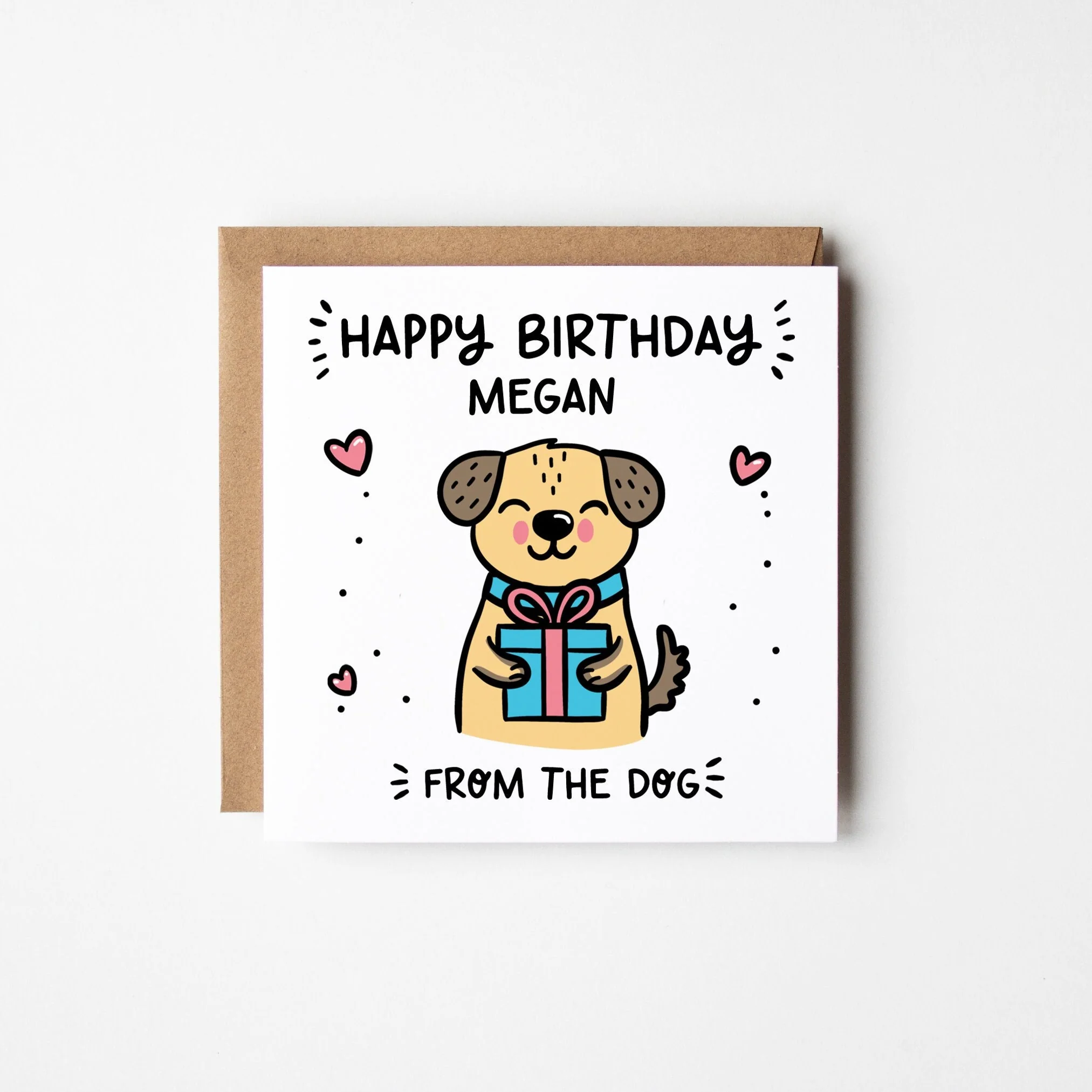 From the Dog Birthday Card ? Personalised Birthday Card from the Dog ? Dog Lovers Card ?