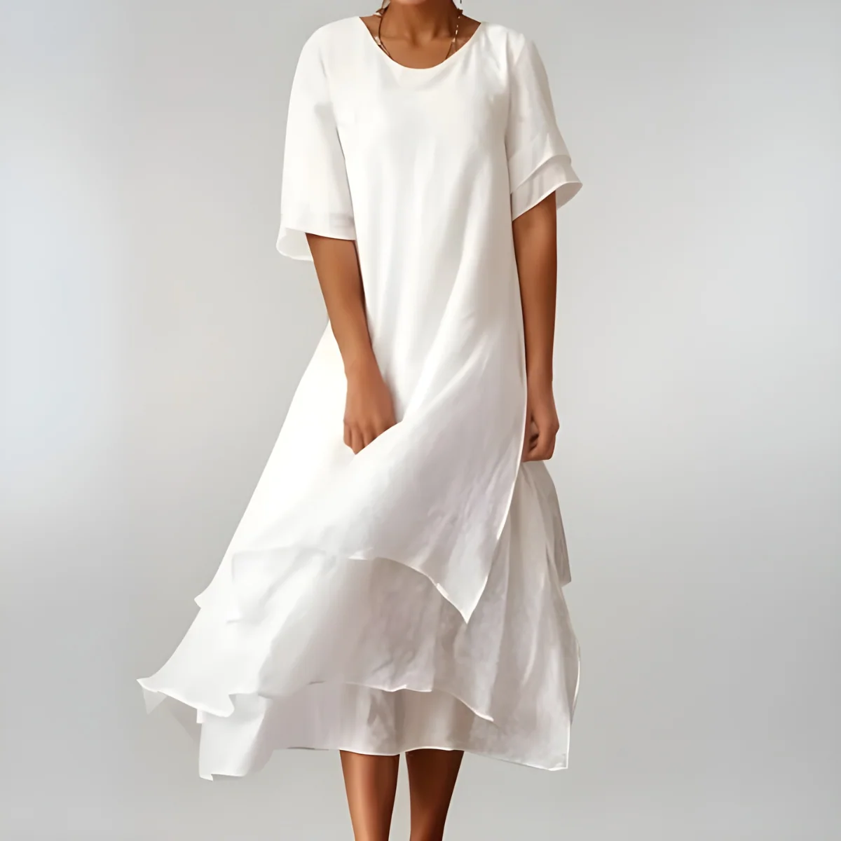 Womena??s Lightweight Maxi Dress Elegant Flowing Silhouette