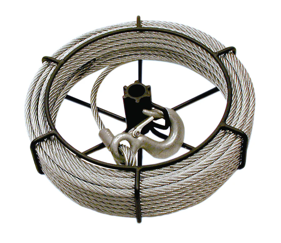Jet JG-300/SGP-300A  ~  3 Ton 66' Cable Assembly For /Sumo Wire Grip Pullers