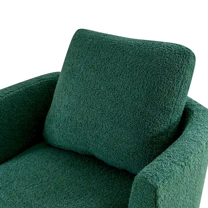 Modern Upholstered Swivel Barrel Chair(Set Of 2)