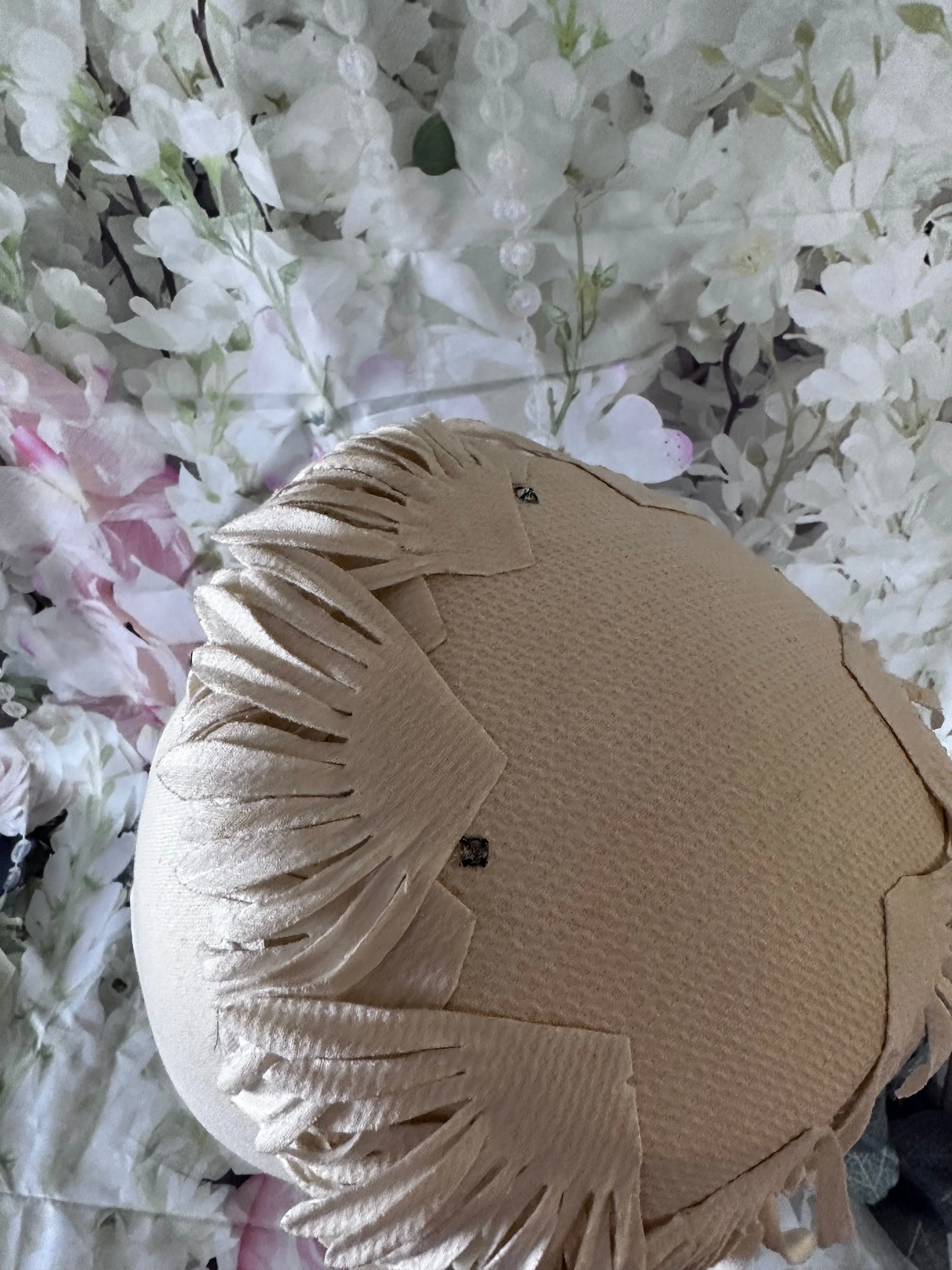 1950s Fringe Petal Cocktail Bridal Hat
