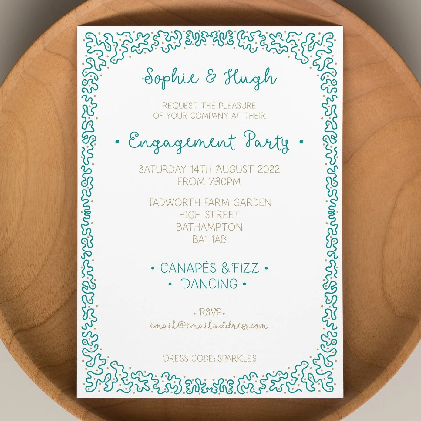 Girly Curlies Invitation