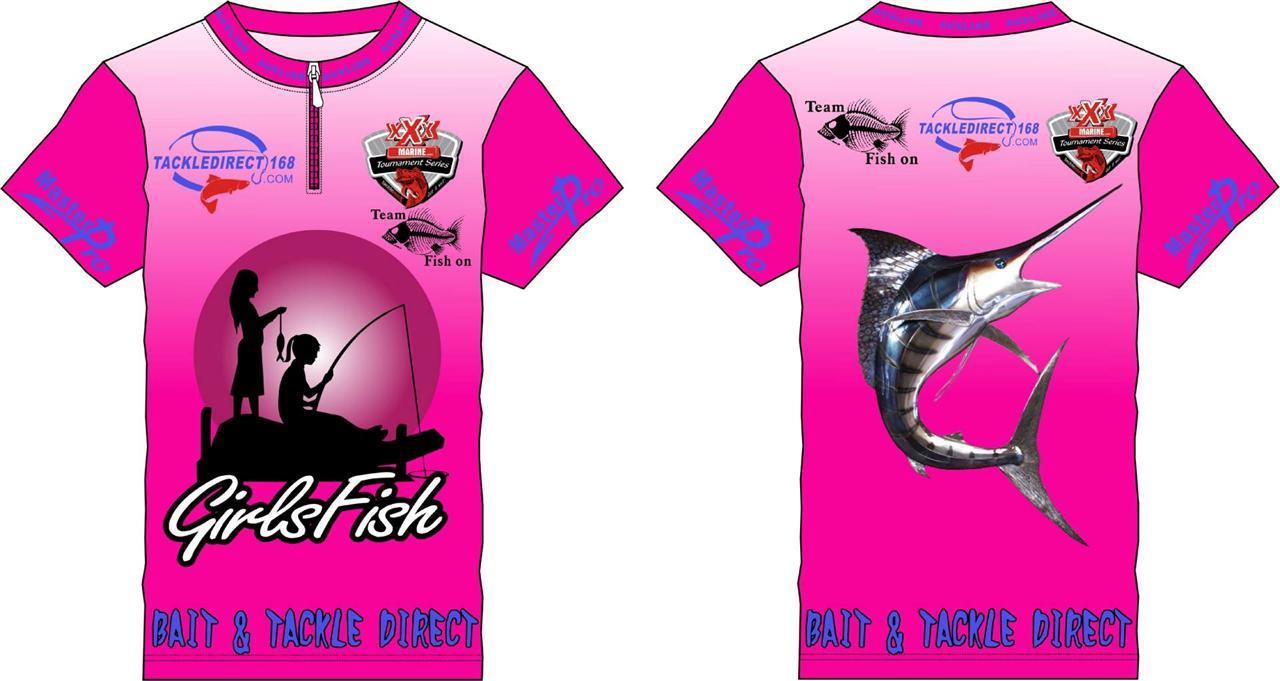 Ladies Short / Long Sleeve Fishing Shirts Pink Colour Fishing Tackle