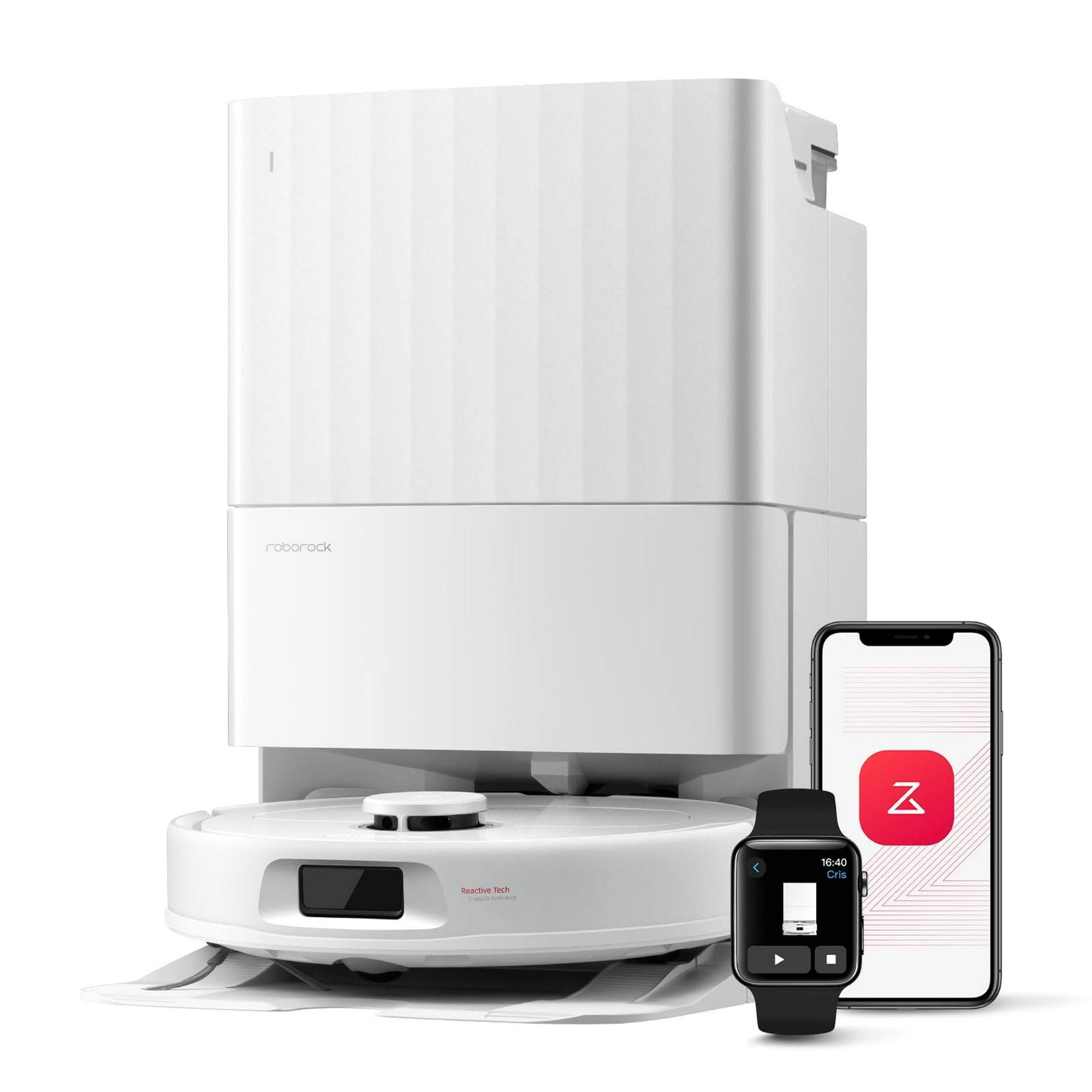 Roborock QV 35A Aspirateur Robot 8000Pa ,Upgrade du Qrevo Plus