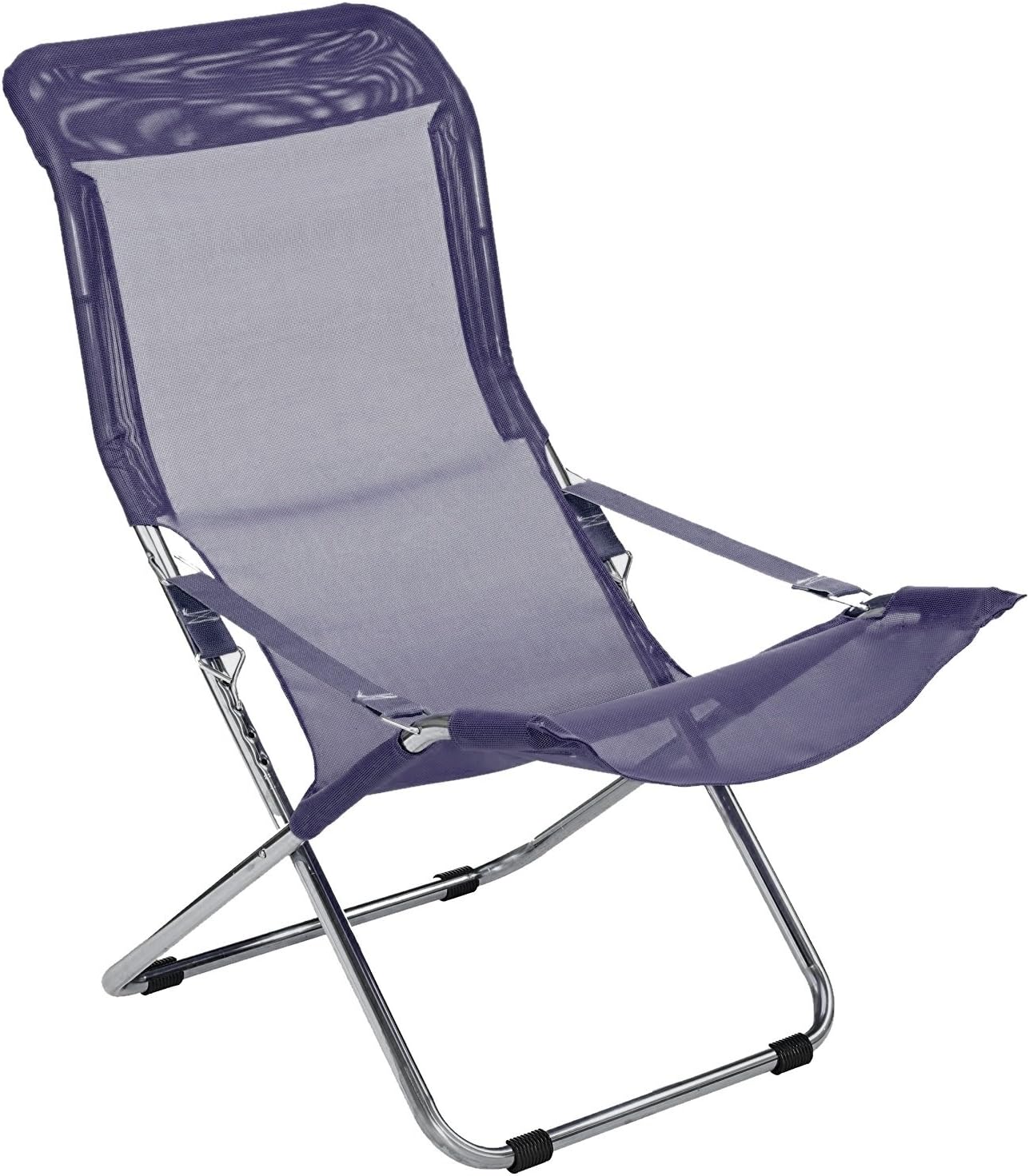 Fiam sonnenliege Fiesta Aluminium Rahmen und Textil Cod. 027TX BK dunkelblau Ossidiana