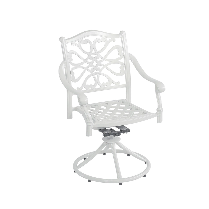5-Piece Cast Aluminum Patio Dining Set with 4 Swivel Chair