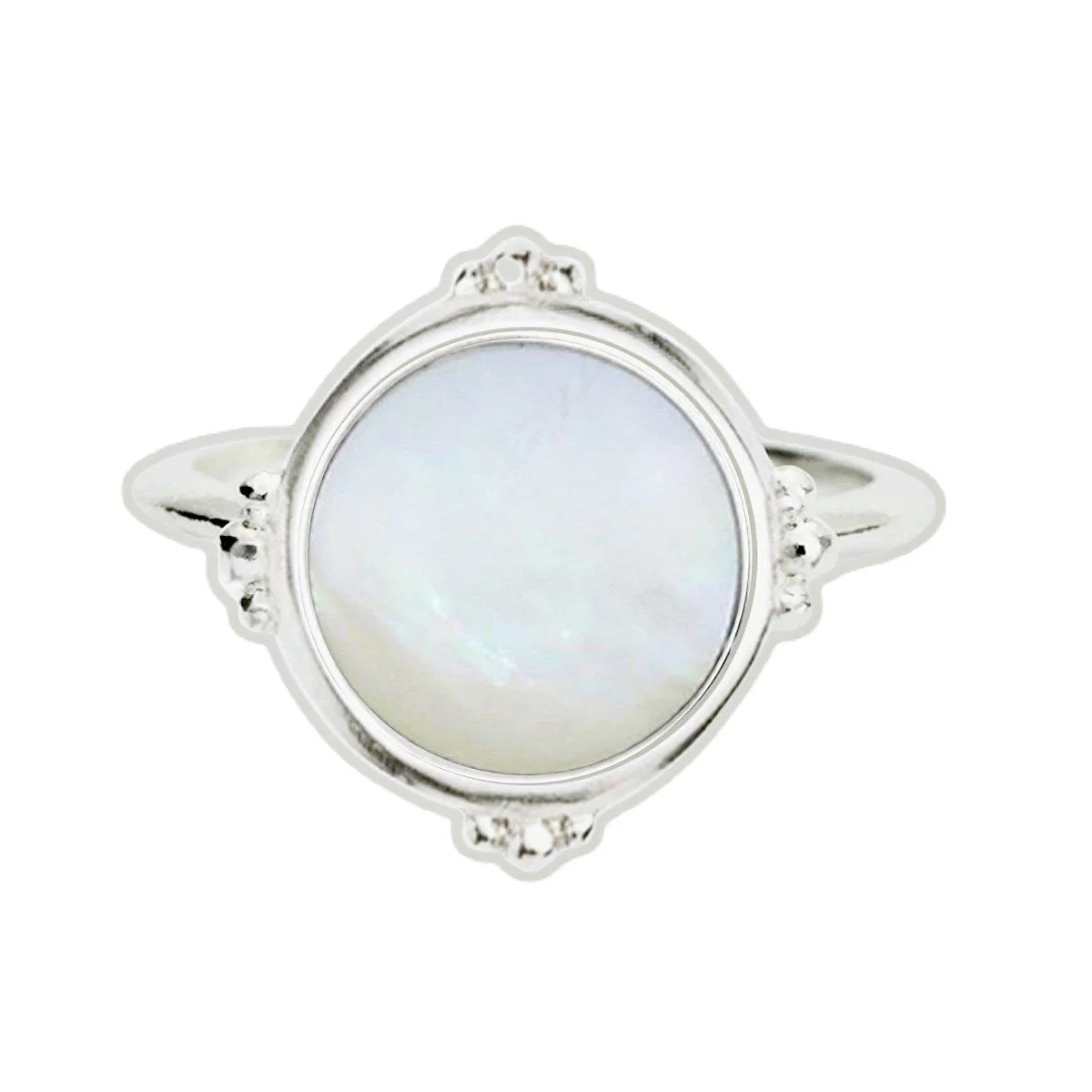 Laihas Enchanted Mother Of Pearl Ring- Sterling Silver