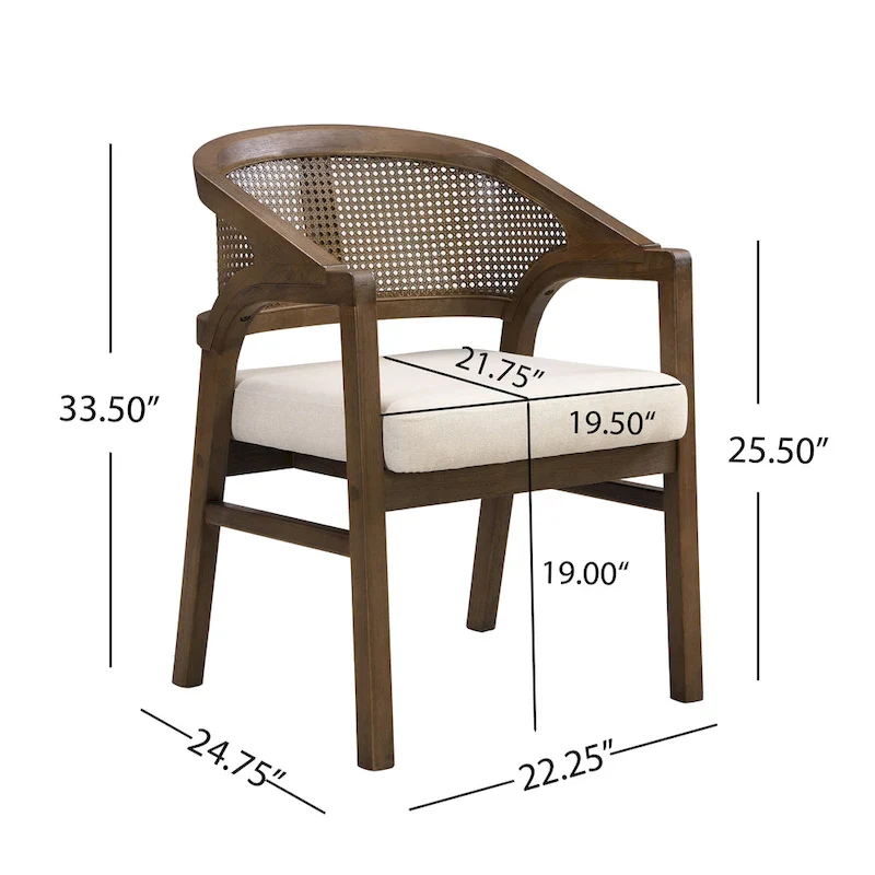 Christopher Knight Home - Cane Upholstered Dining Chair (Set of 2)