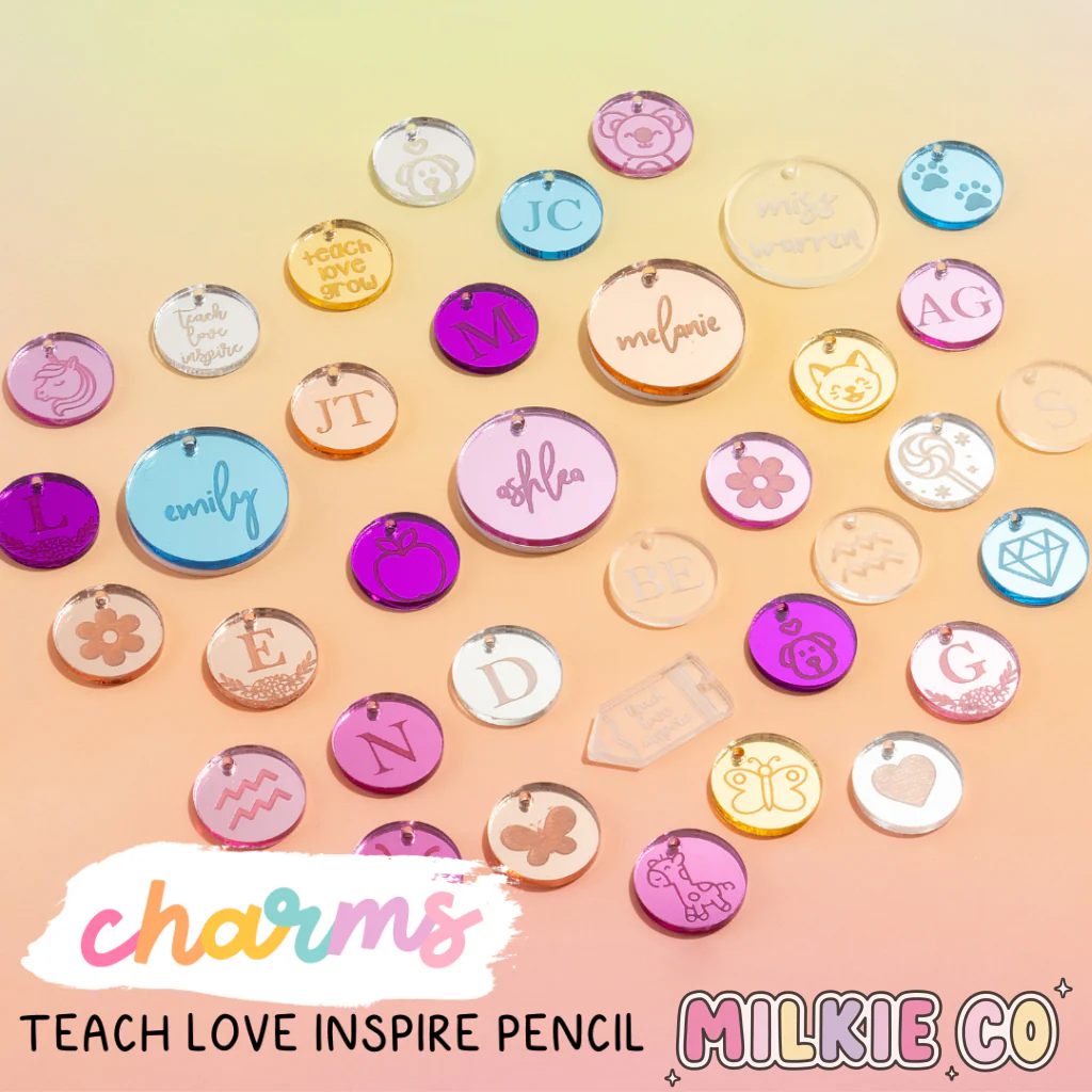 Teach, Love, Inspire Pencil Charm