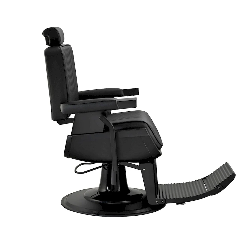 JAXSON Heavy Duty Barber Chair Reclining Hydraulic Barbershop Chair, Black Frame