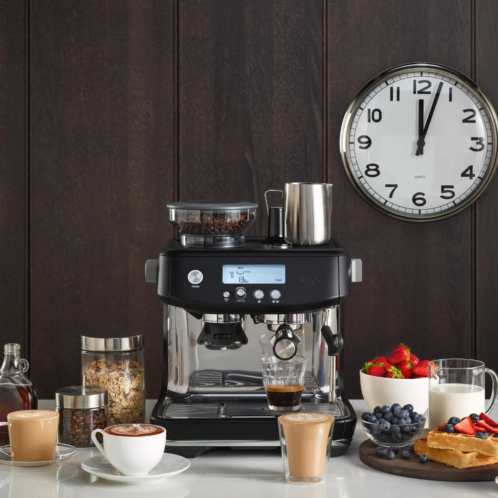 Sage The Barista Pro Espresso Coffee Machine - Black Truffle | SES878BTR4GEU1