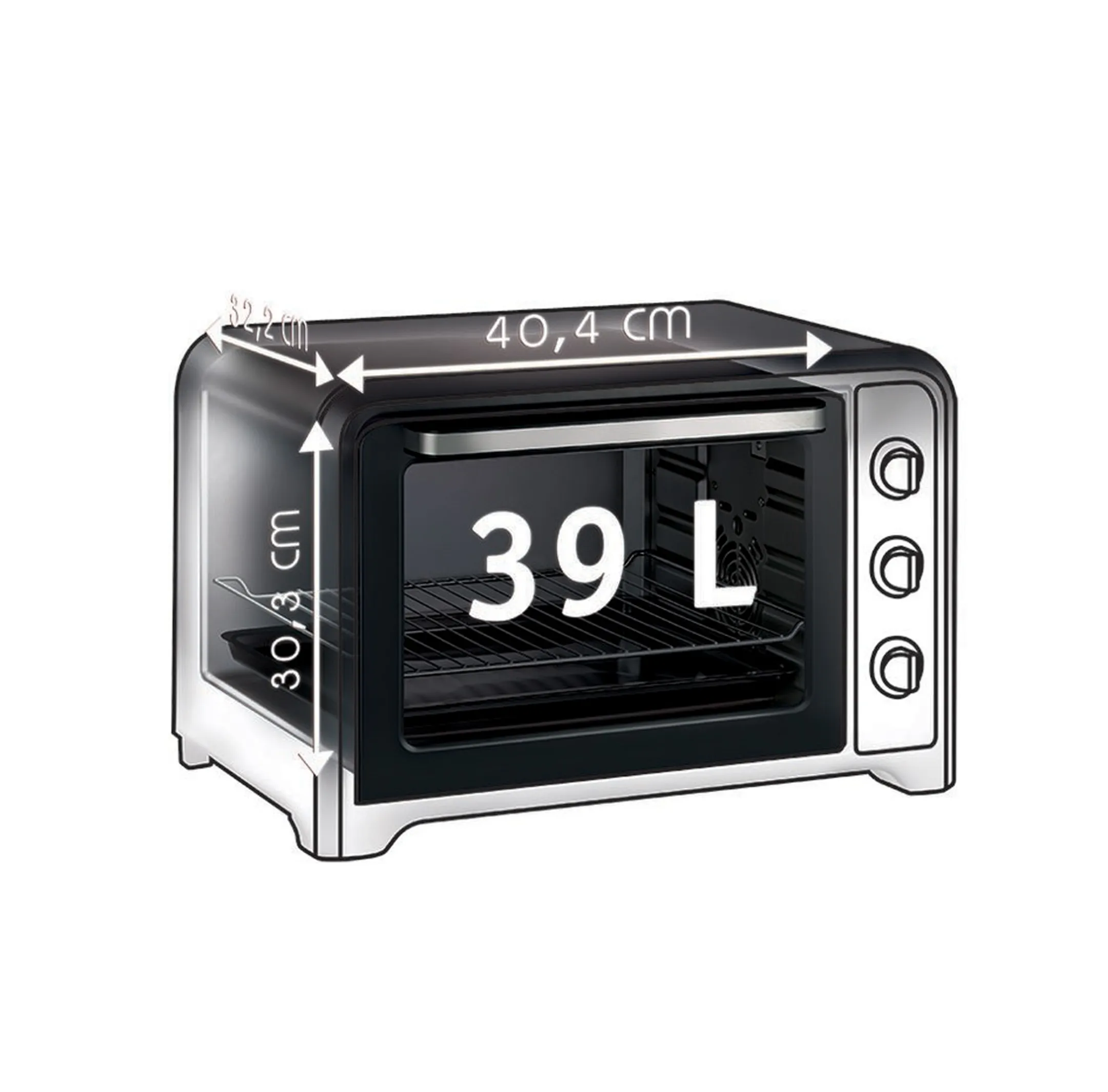 Moulinex Elektrische Oven Optimo 39L OX485E10