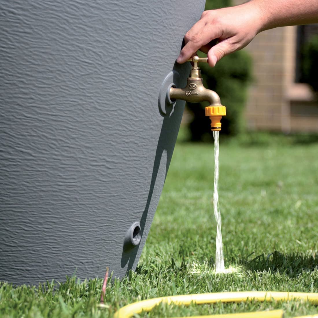 Contenitore per acqua piovana, barile per acqua piovana, barile per acqua piovana AQUA CAN, barile per acqua piovana GRIGIO 210L