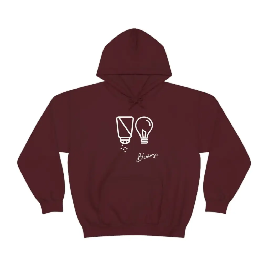 Salt and Light Christian Streetwear Hoodie | Oversize Aesthetic Faith Sweater for Worship God | Christian Gift for Him for Her