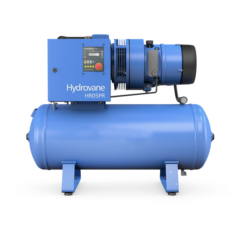 Hydrovane compressor 5,5kw, 400v,10 bar, 200L Ketel