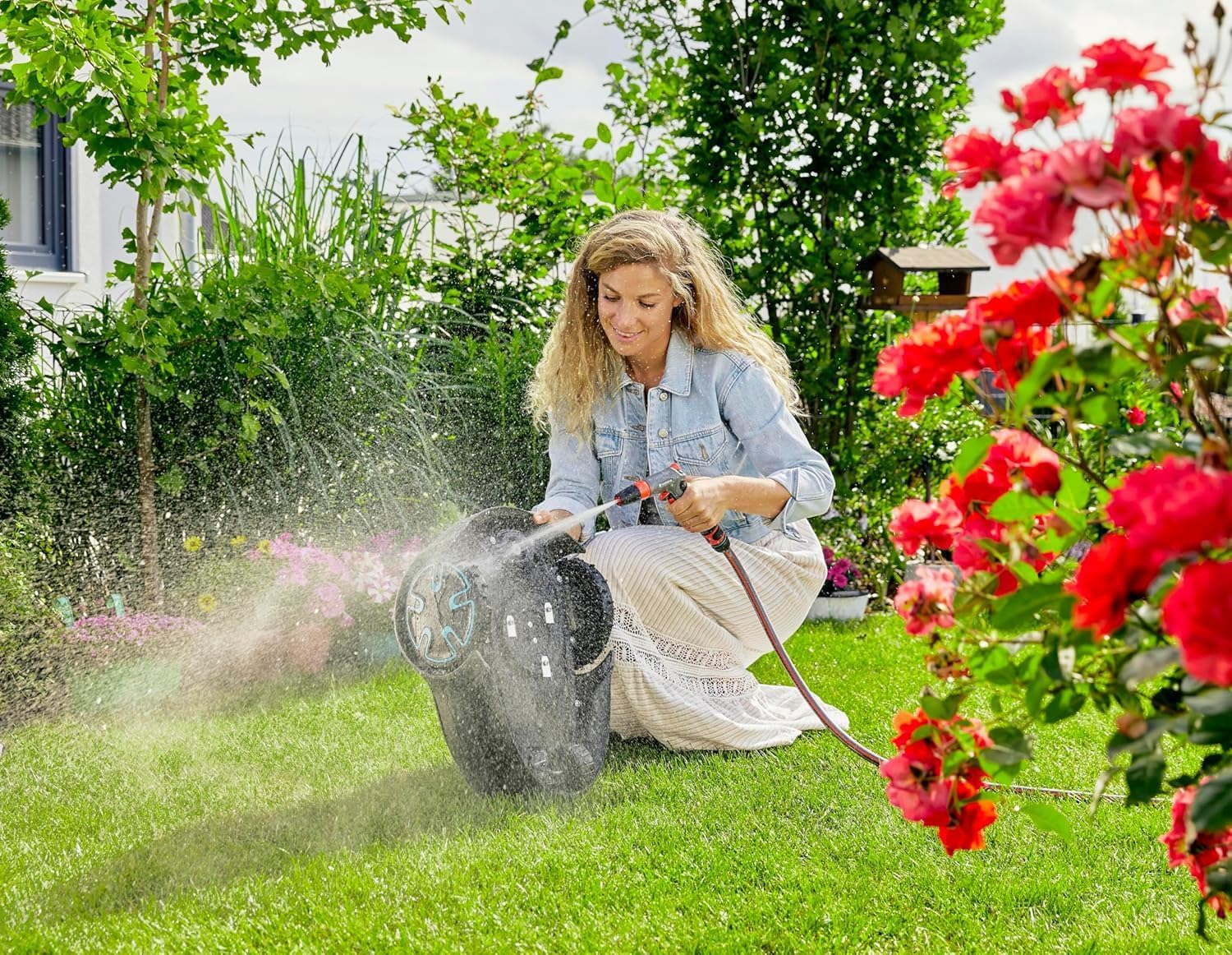Gardena Mhroboter SILENO minimo 500 m: intelligenter Rasenmher mit optimaler Konnektivitt, mit Gardena Bluetooth App programmierbar, DE-Version (15202-20)