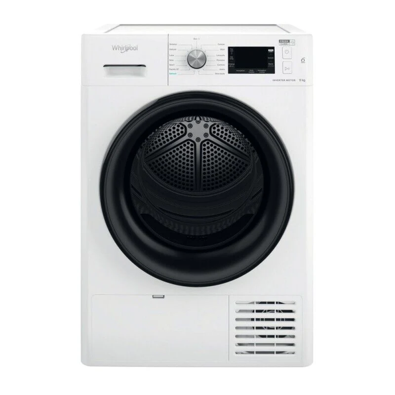 Asciugatrice A Pompa di Calore Whirlpool FFTN M22 9X3B IT 9 Kg Classe A+++ (A84,9xL59,5xP64,9) Tecnologia 6° senso Motore inverter
