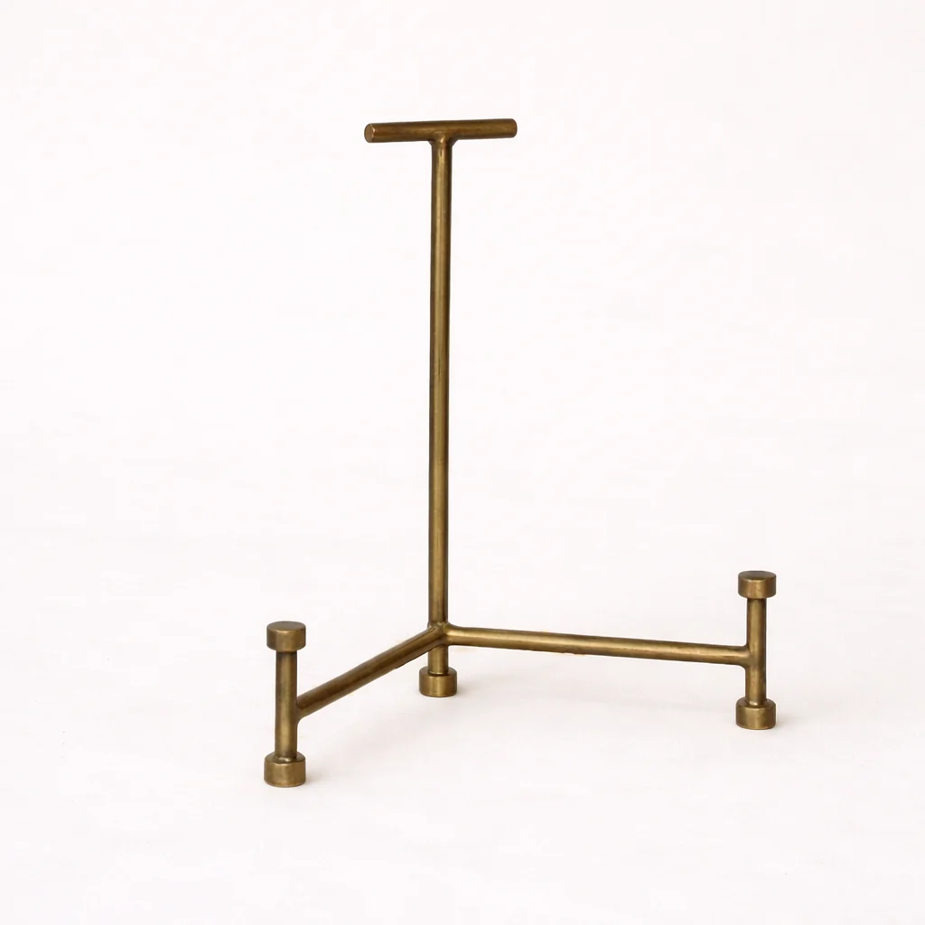 Brass Antique Inspired Footed Easel Large
