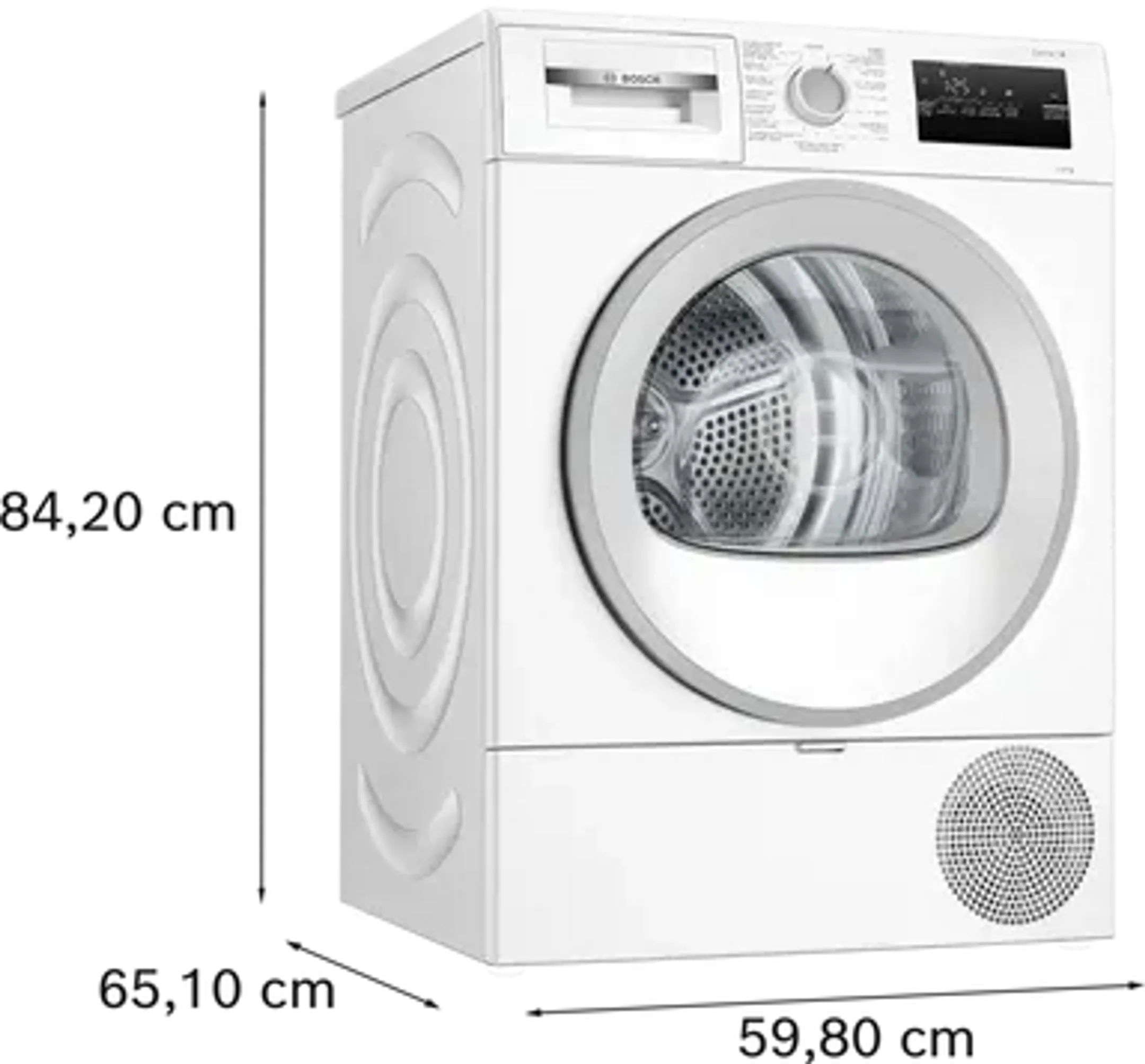 Bosch Bundel - Wasmachine WAN282P4FG Serie 4 Iron Assist 8 kg + Droogkast WTH8520PFG