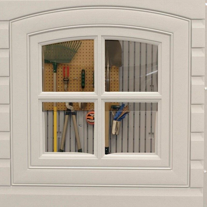 2025 Side entrance, 4.57 m W x 2.44 m D, plastic tool shed