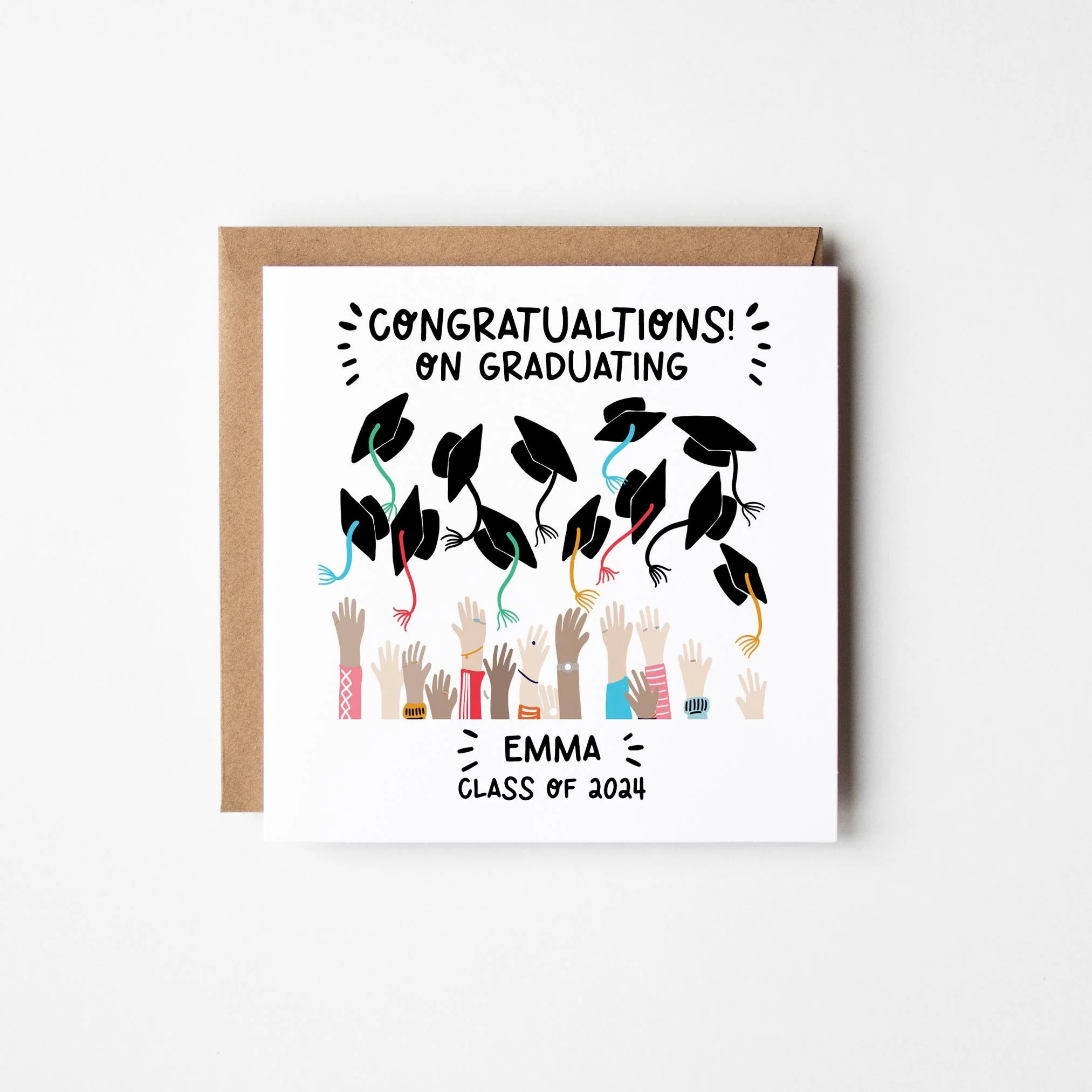 Graduation Card a?�� Personalised Graduation Card a?�� You Did It Congratulations Graduation Card a?��