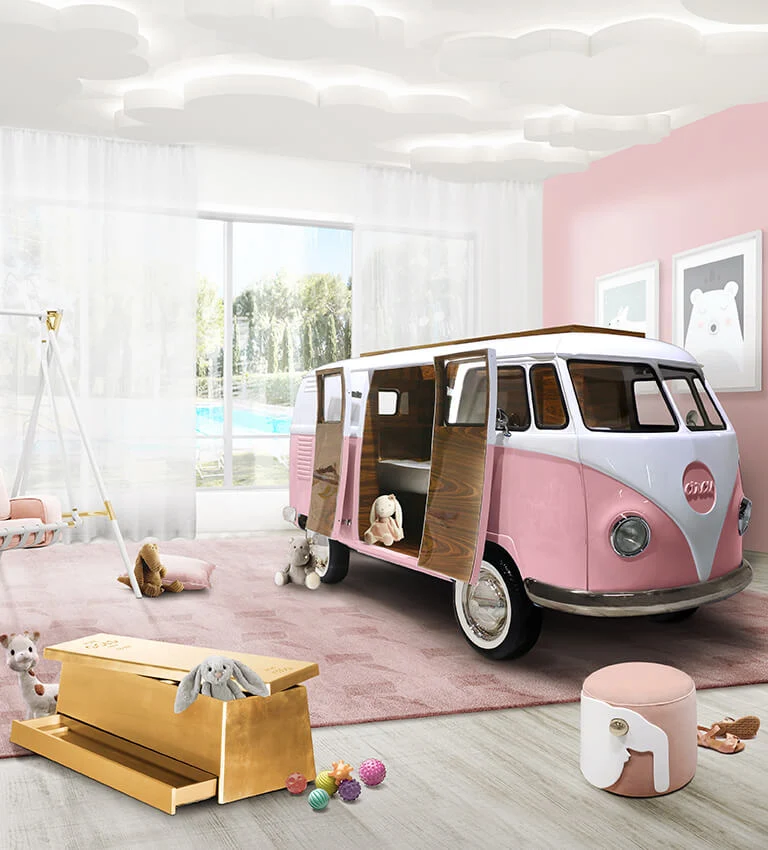Bun Van Bed, Pink