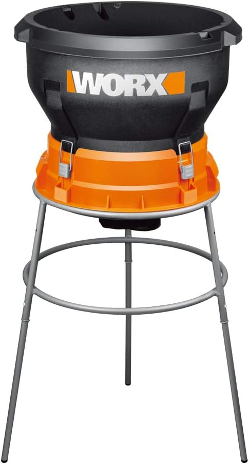 Worx 13 Amp Electric Leaf Mulcher  Leaf Shredder with High-Compression Mulching  Powerful & Compact Yard Waste Shredder  Corded  WG430