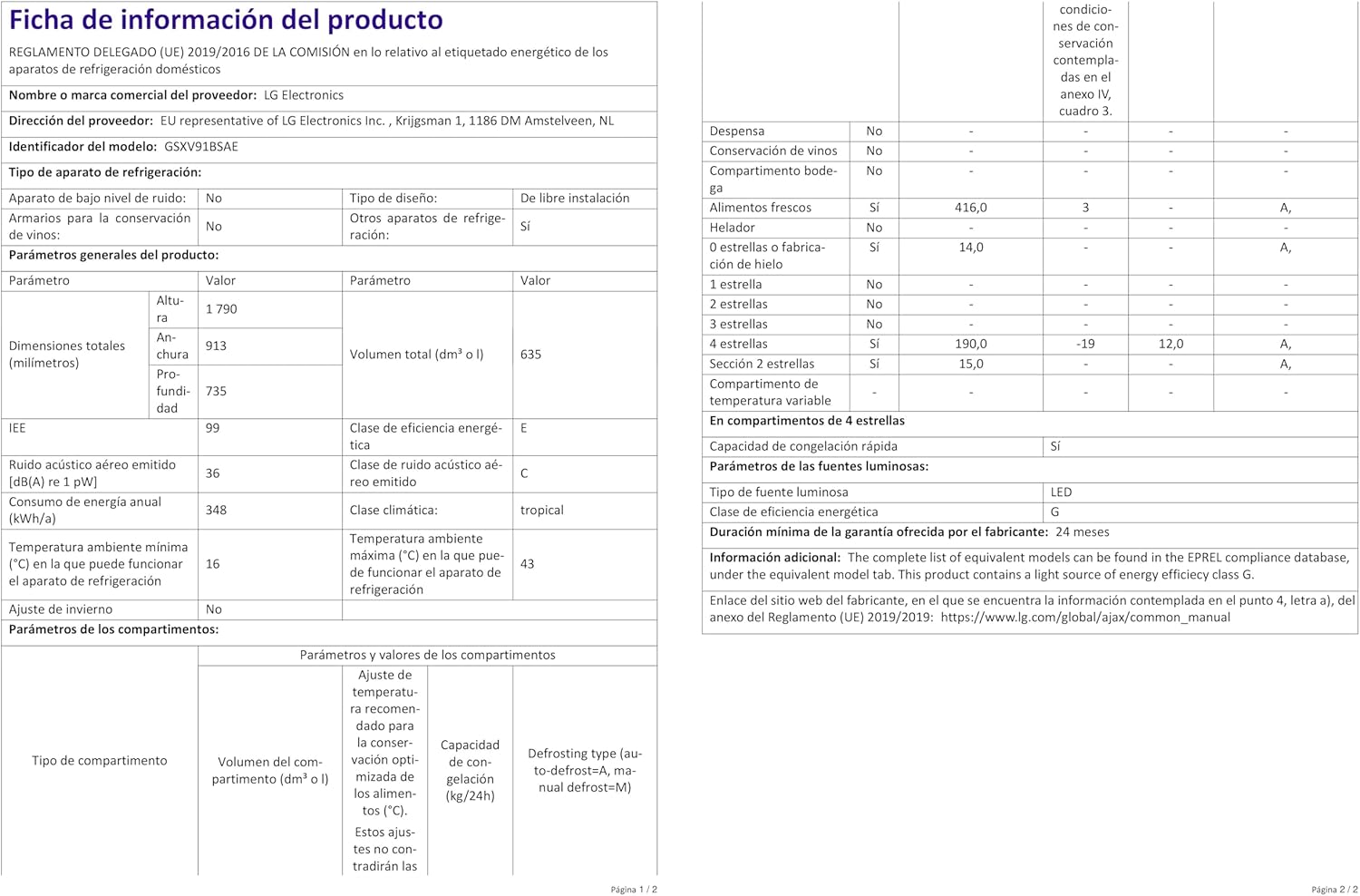 LG GSGV81PYLL Side by Side Kühlschrank, Klasse E, 635 L, Instaview, Kühlschrank mit Gefrierfach, Eis-, Crushed Ice- Wasserspender, Total NoFrost, Smart Inverter Kompressor, Wi-Fi