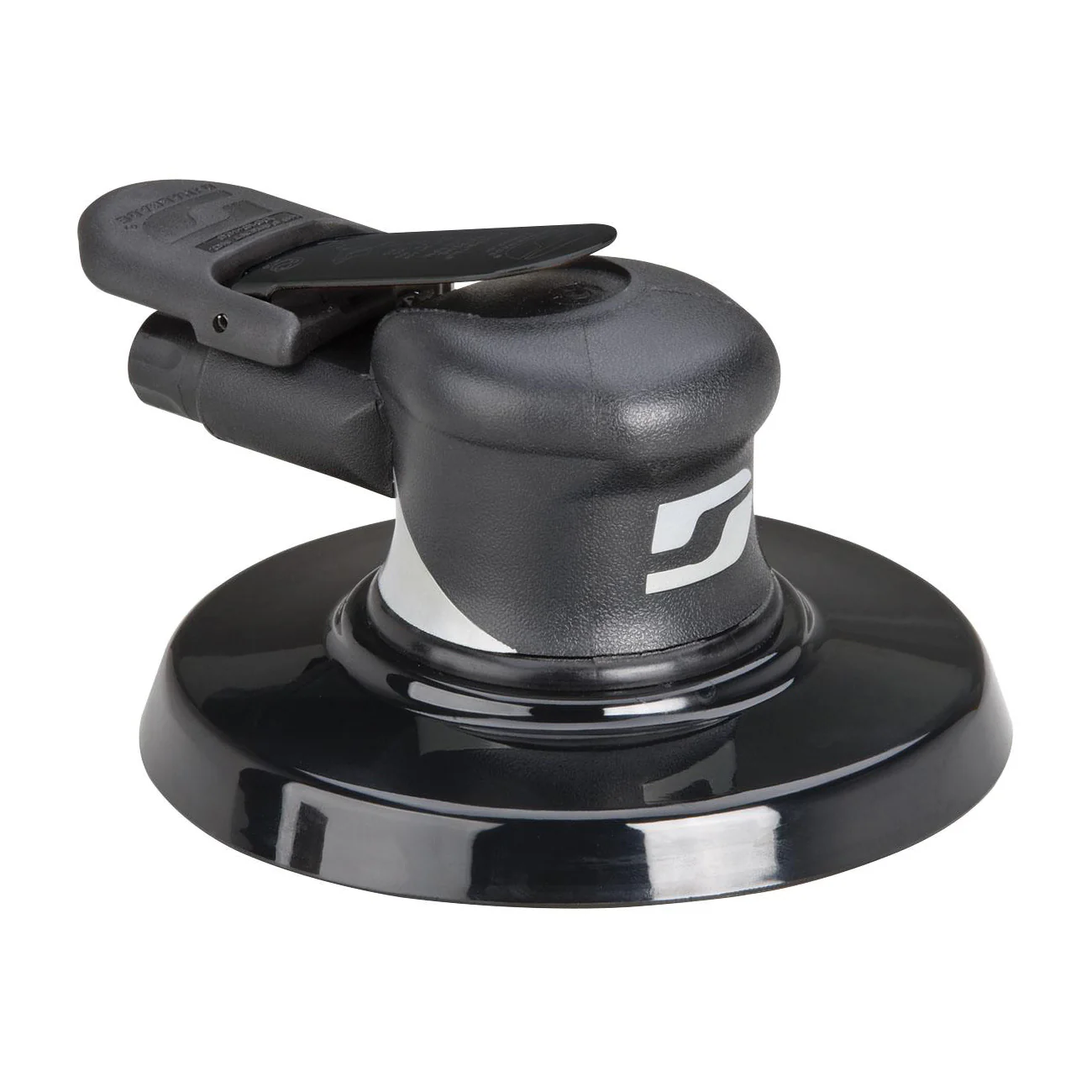 Dynabrade Silver Supreme 57584  ~  6 Inch Diameter Wet Dynorbital Supreme Random Orbital Sander Basic .24 Hp 10000 Rpm 3/32 Inch Diameter Orbit Rear Exhaust 5/16 Inch-24 Spindle Thread