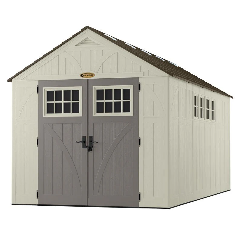 Tremont Outdoor 8 ft. W x 16 ft. D Plastic Storage Shed