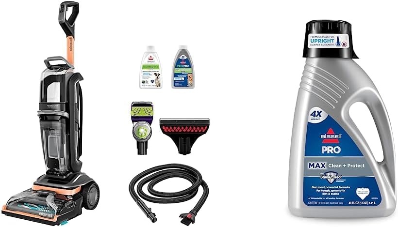 BISSELL Revolution HydroSteam Carpet Cleaner, Upright Deep Cleaner, HydroSteam Technology