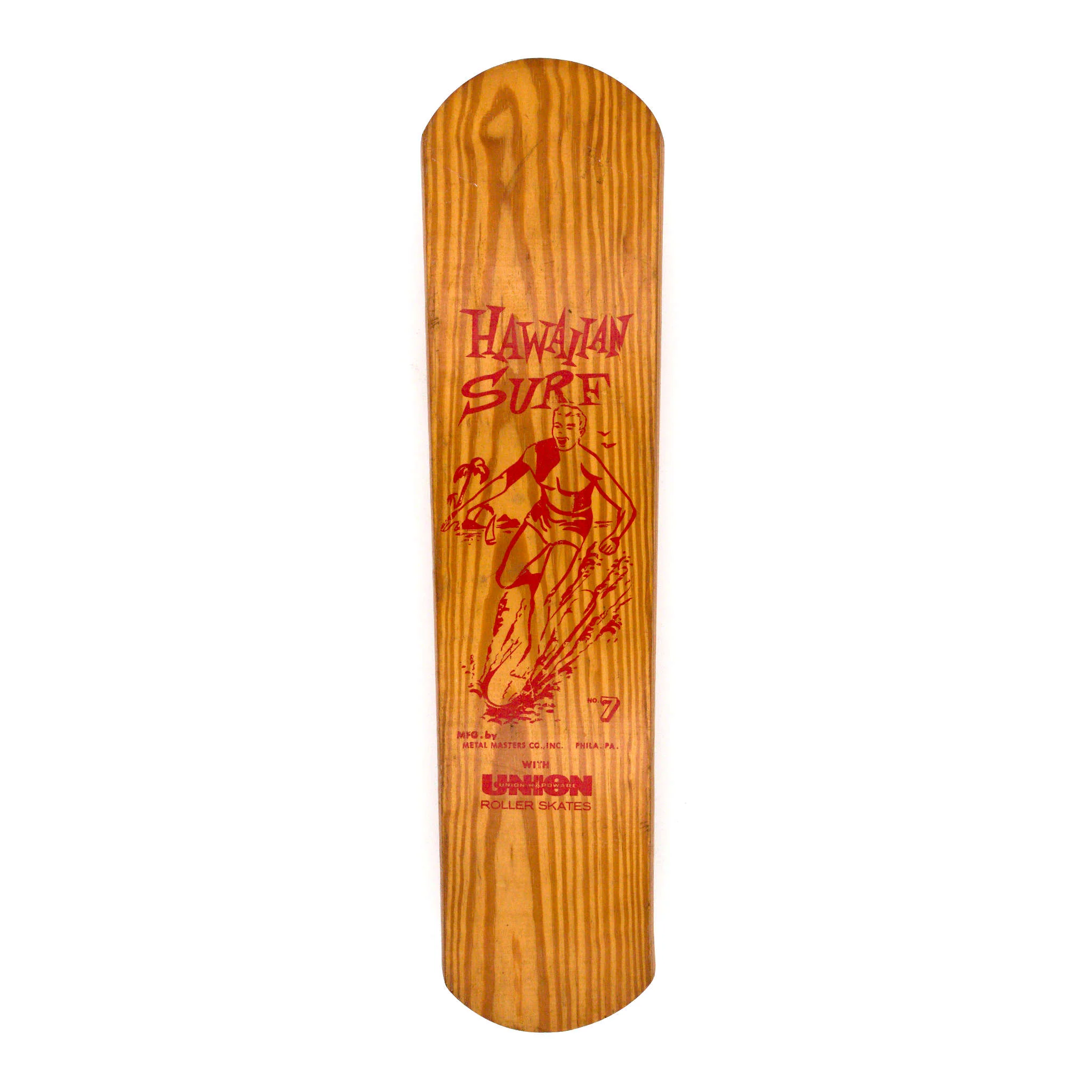 Metal Masters Co. Hawaiian Surf #7 - 1960s Skateboard