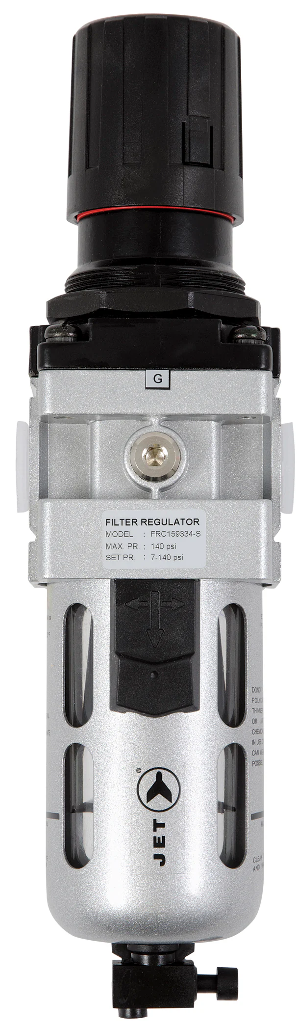 Jet AFRS12  ~  Air Filter Regulator Combination 1/2 Inch Npt Standard