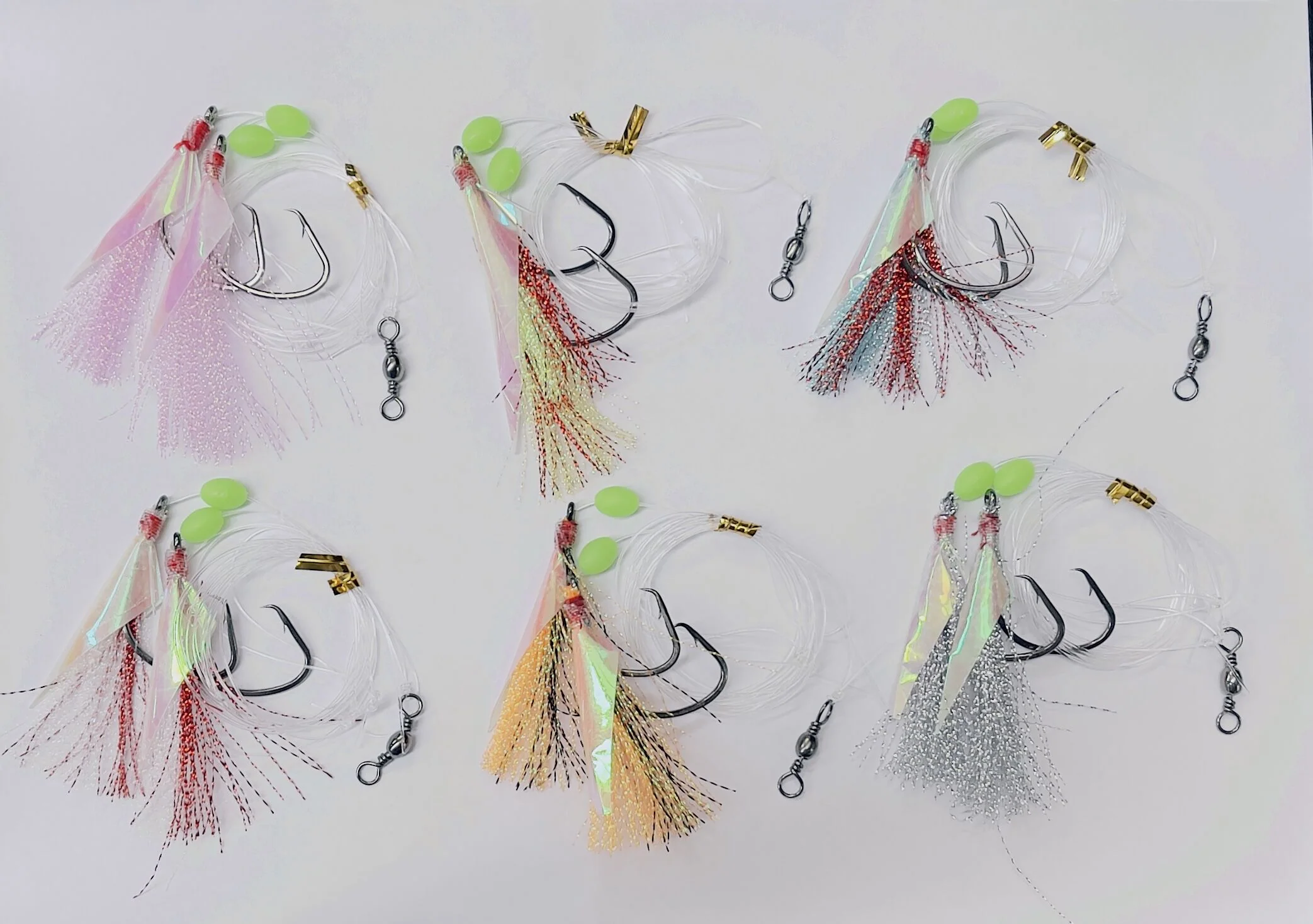6 x Custom Designed Snapper Fishing Rigs Tackle
