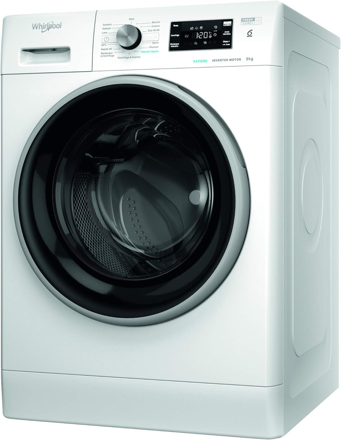 Whirlpool FFB 948 EX BSV IT Lavatrice 9kg Libera Installazione, Carica Frontale, Centrifuga 1400 Giri al Minuto, Larghezza 59.5 cm, Profondità 62.7 cm, Altezza 85 cm, Classe Energetica A
