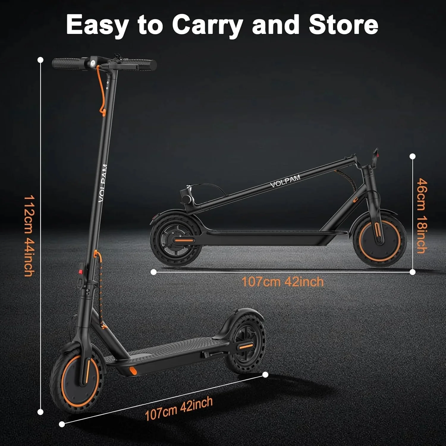 Electric scooter, 350W/500W powerful motor, 8.5