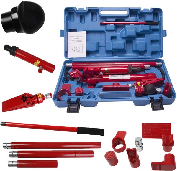 2025 10 Ton Porta Power Hydraulische Krik Reparatieset �C Autowerkplaats Luchtpomp Heftoestel Carrosserie Frame Gereedschapsset