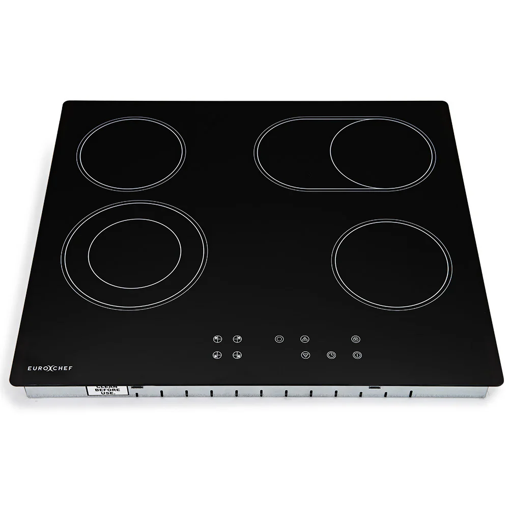 EuroChef 60 cm kerámia főzőlap 4 vagy 6 zónás elektromos üveg főzőlap sík konyhai felület