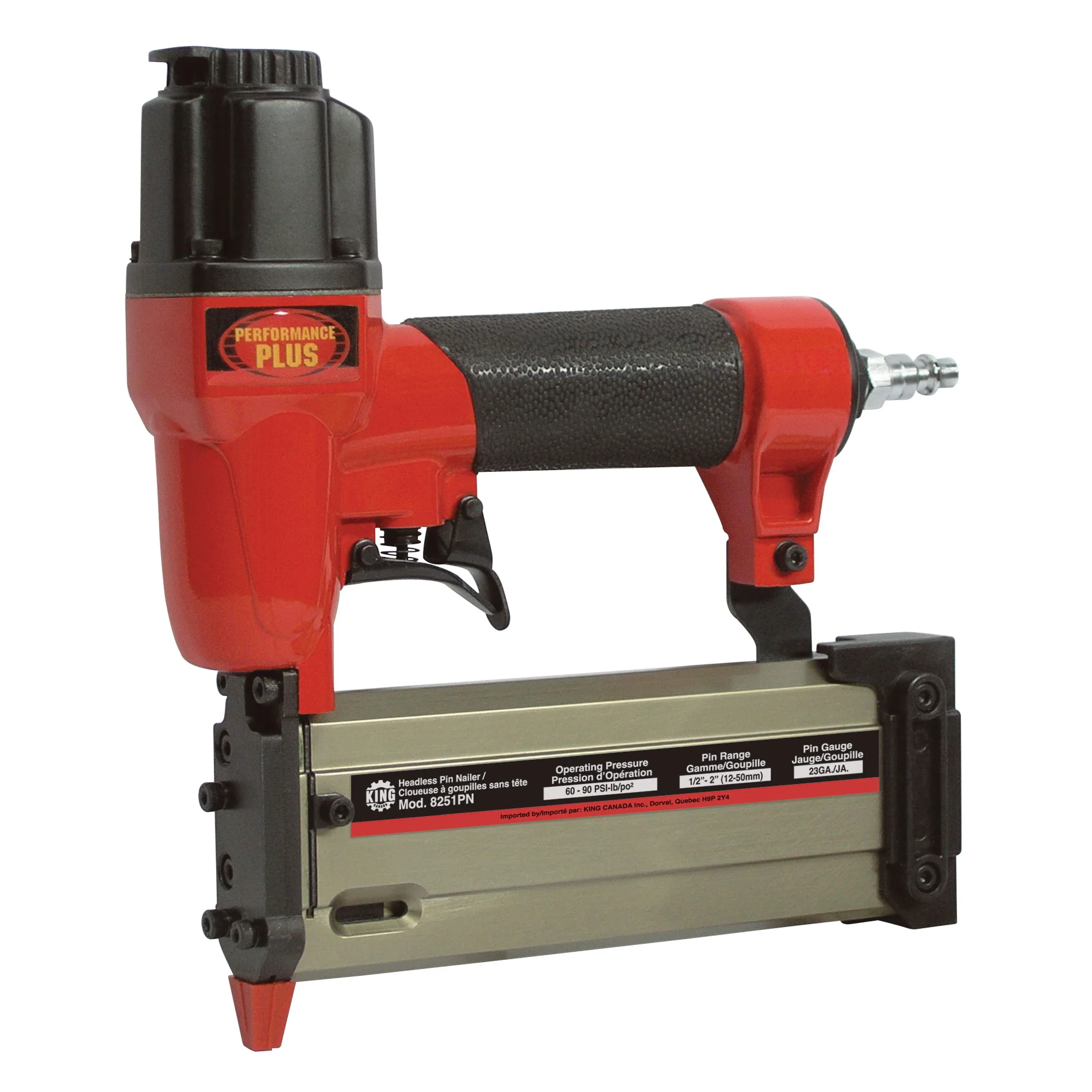 King Canada 8251PN  ~  Pin Nailer 23 Ga. 1/2 Inch - 2 Inch