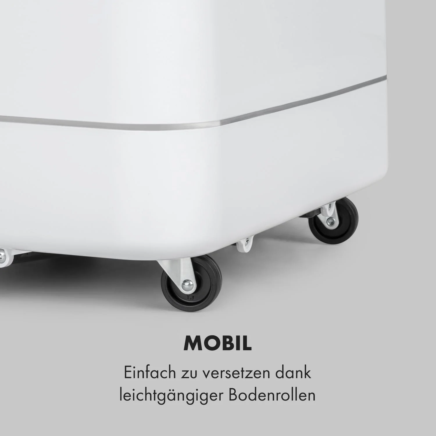 Klarstein Mobile Klimaanlage mit Abluftschlauch, 3-in-1 Klimagerät mit Ventilator, Luftentfeuchter & Nachtmodus, Kleine & Portable Klimaanlage für Wohnung & Büro, 12000 BTU Niedrig Verbrauch