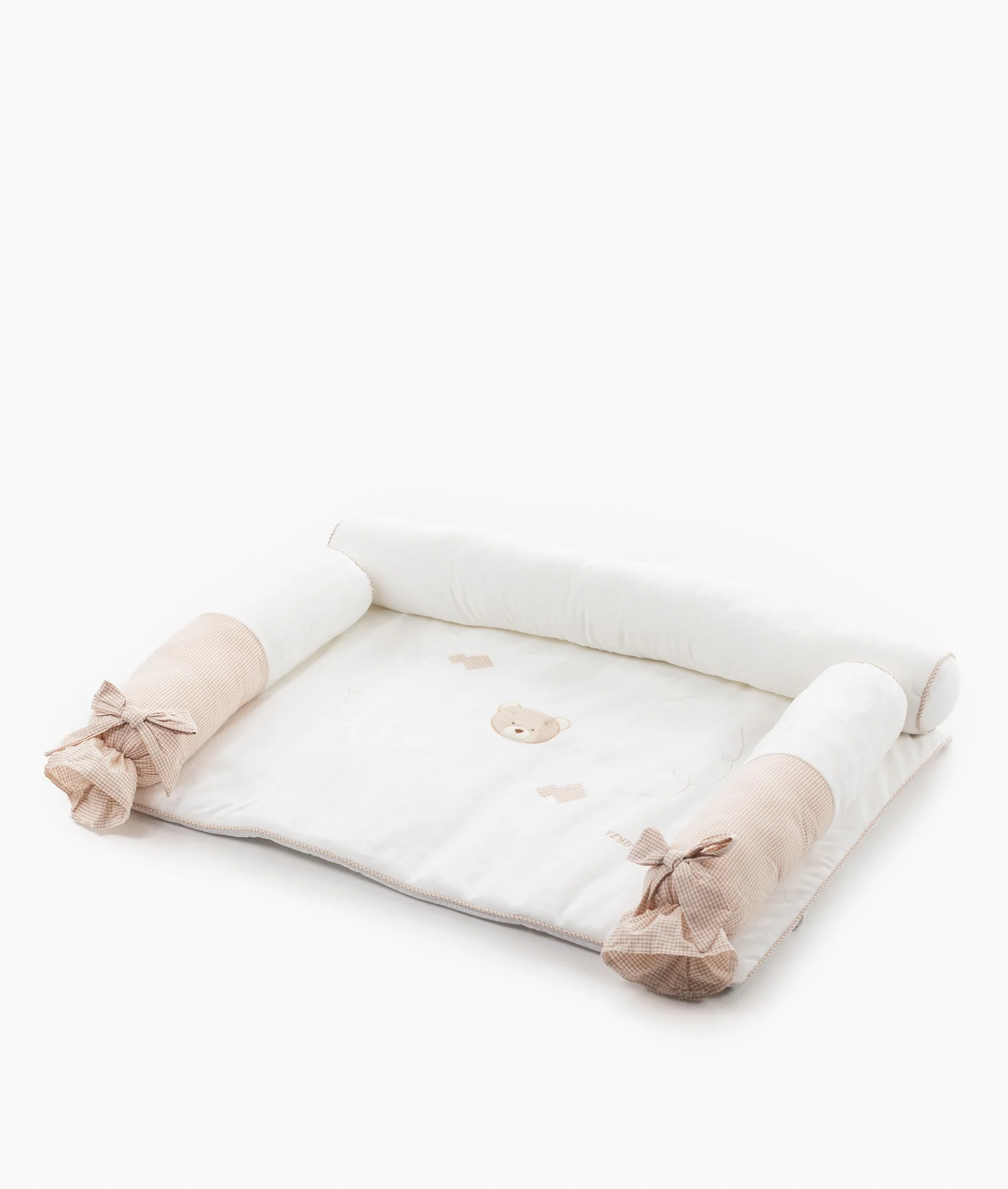 4pc Change Mat Set  | White & Beige