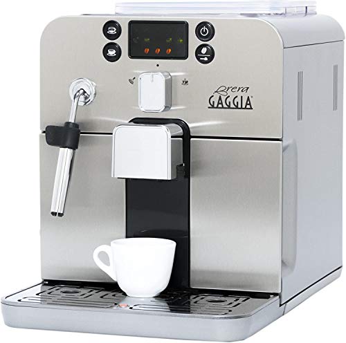 Gaggia RI9305/01 Brera   Macchina da Caffè Automatica per Espresso e Cappuccino, Caffè in Grani o Macinato, 1400W,100% Made in Italy, Argento (Browny Silver) : Amazon.it: Casa e cucina
