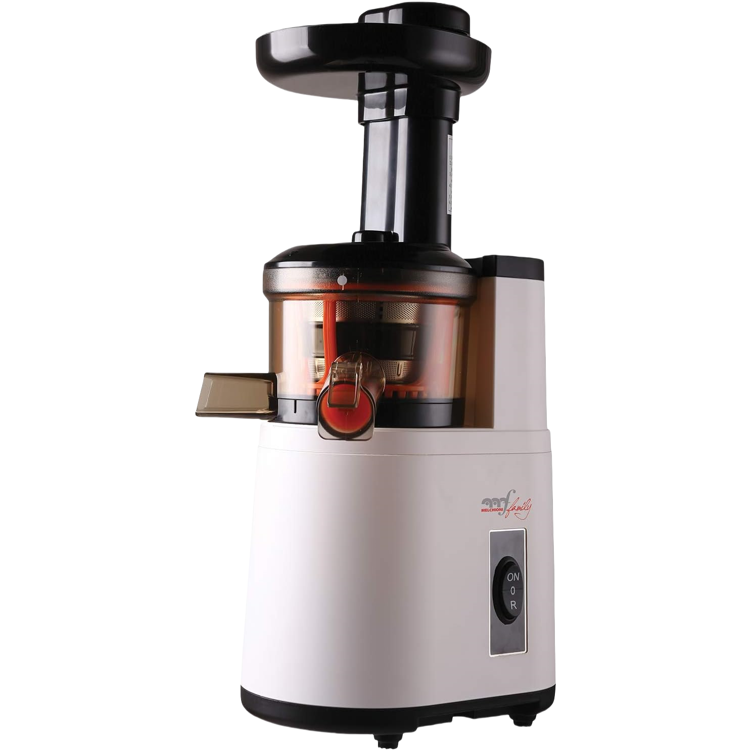 Melchioni vega estrattore a freddo di frutta e verdura, 150 w, 800 milliliters, 42 decibel, acciaio inossidabile, bianco